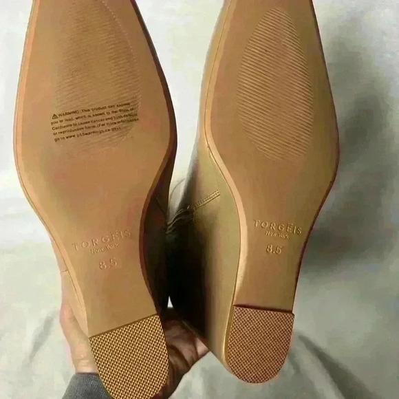 Torgeis New York Milan Taupe Wedge Boot NWOT - 8.5 - Picture 7 of 10